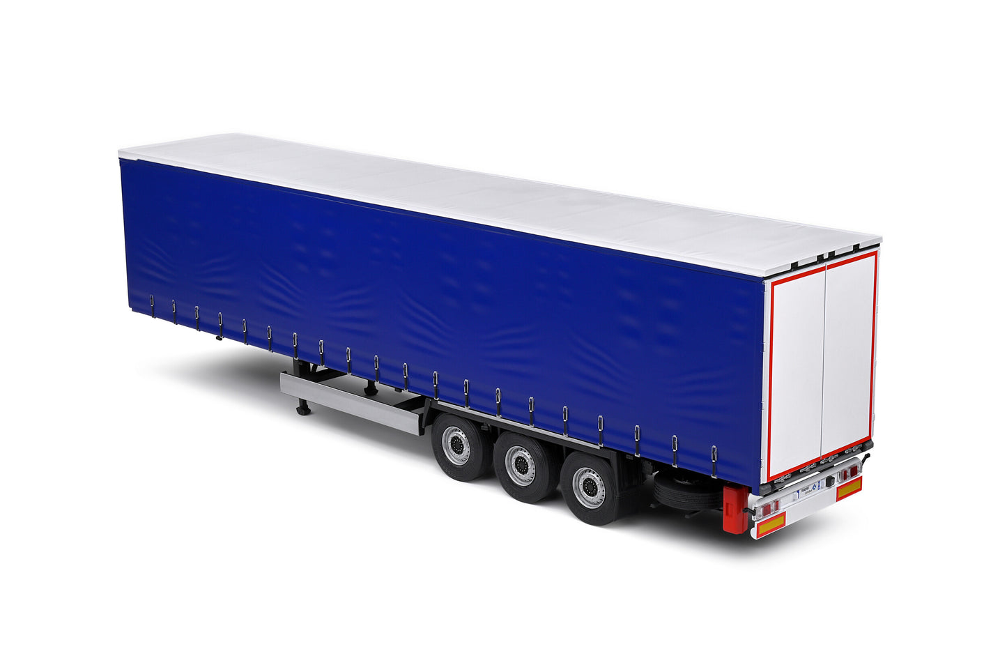 1/24 Tarpaulin Trailer Blue Three Axle