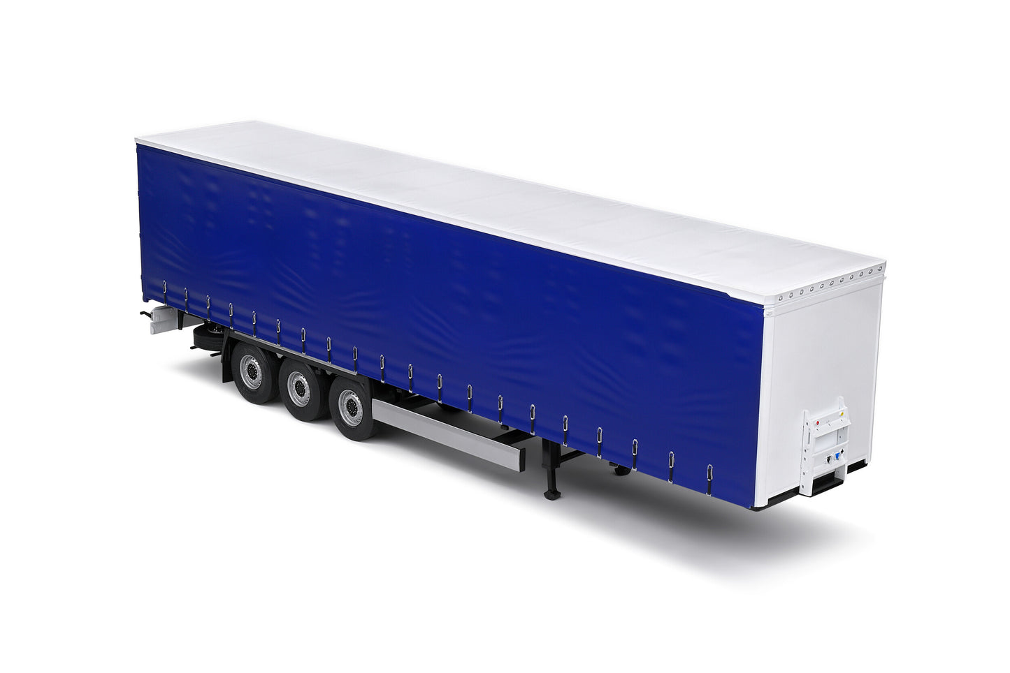 1/24 Tarpaulin Trailer Blue Three Axle