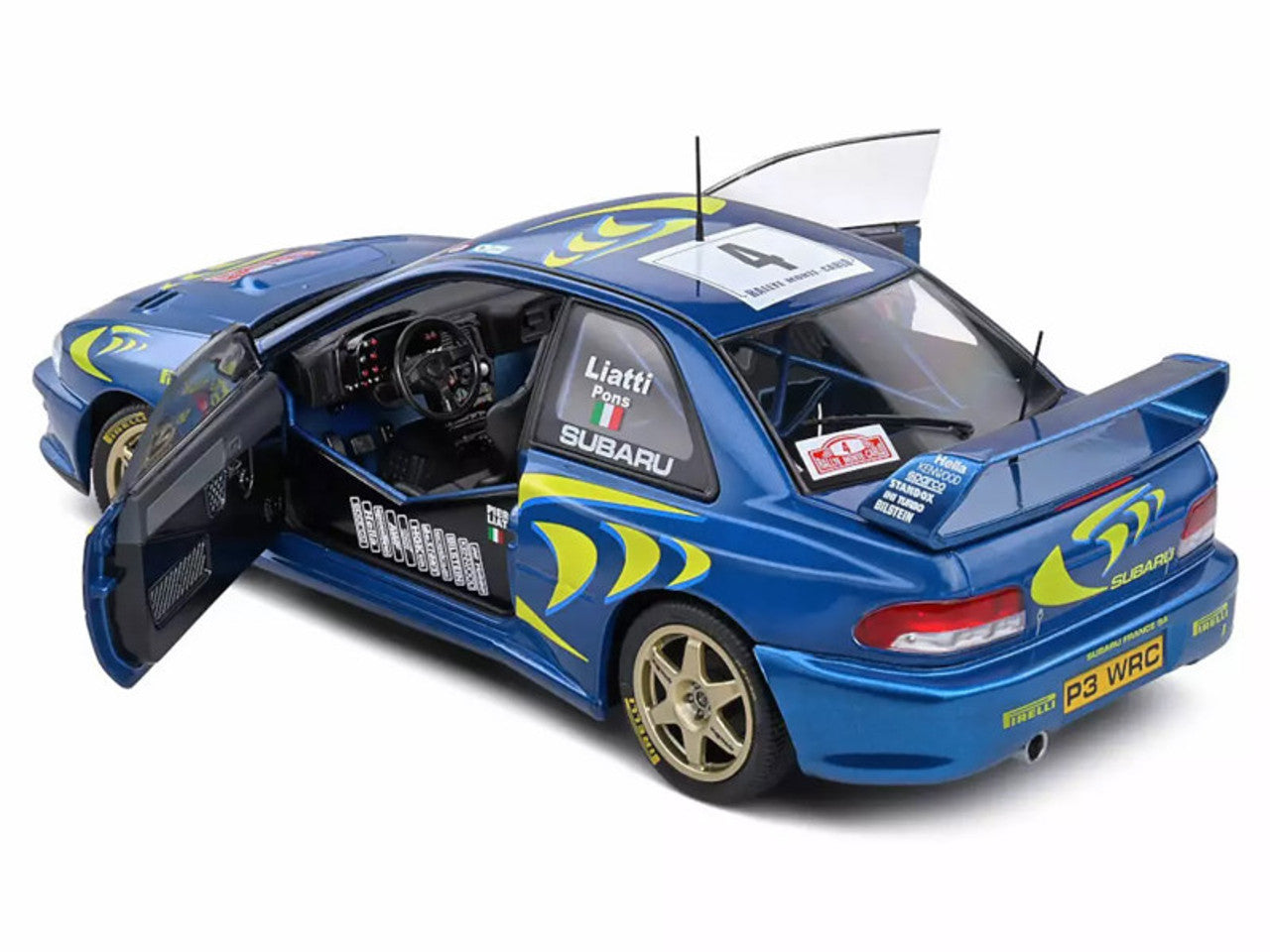 1/18 Subaru Imprezza 22b Blue #4 P Liatti - Rally Monte Carlo 1997