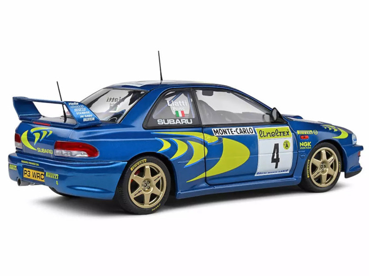 1/18 Subaru Imprezza 22b Blue #4 P Liatti - Rally Monte Carlo 1997