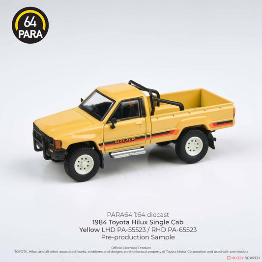 1/64 Toyota Hilux Single Cab Yellow