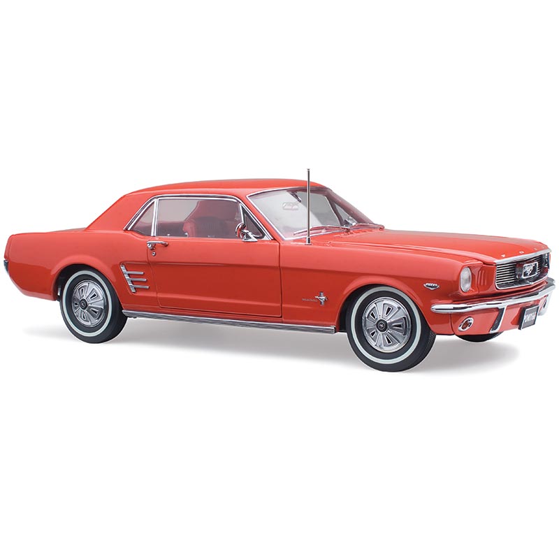 1/18 1966 Pony Mustang Signal Flare Red