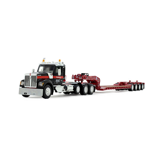 1/64 Kenworth® W990 Heavy Haul Day Cab & Fontaine® Magnitude™ Tri-Axle Lowboy Trailer with Flip Tail-  Mammoet