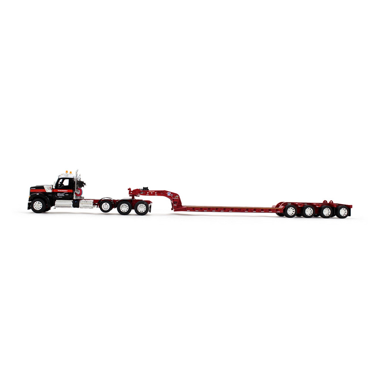 1/64 Kenworth® W990 Heavy Haul Day Cab & Fontaine® Magnitude™ Tri-Axle Lowboy Trailer with Flip Tail-  Mammoet