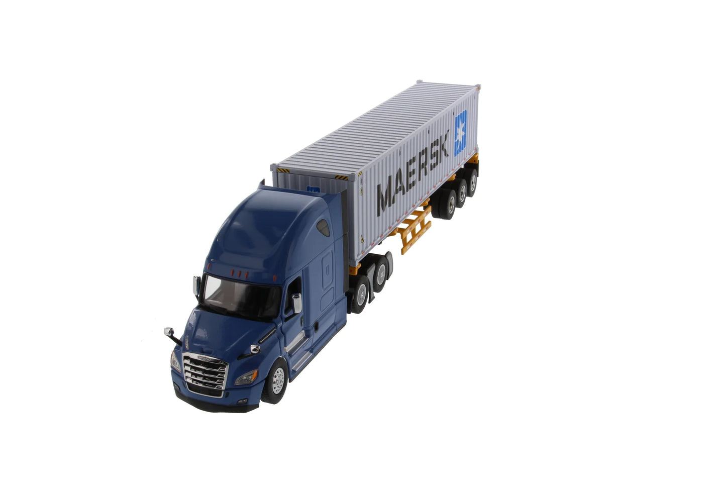 1/50 Freightliner New Cascadia Blue with Skeletal Trailer and Maersk 40' DGC 71048