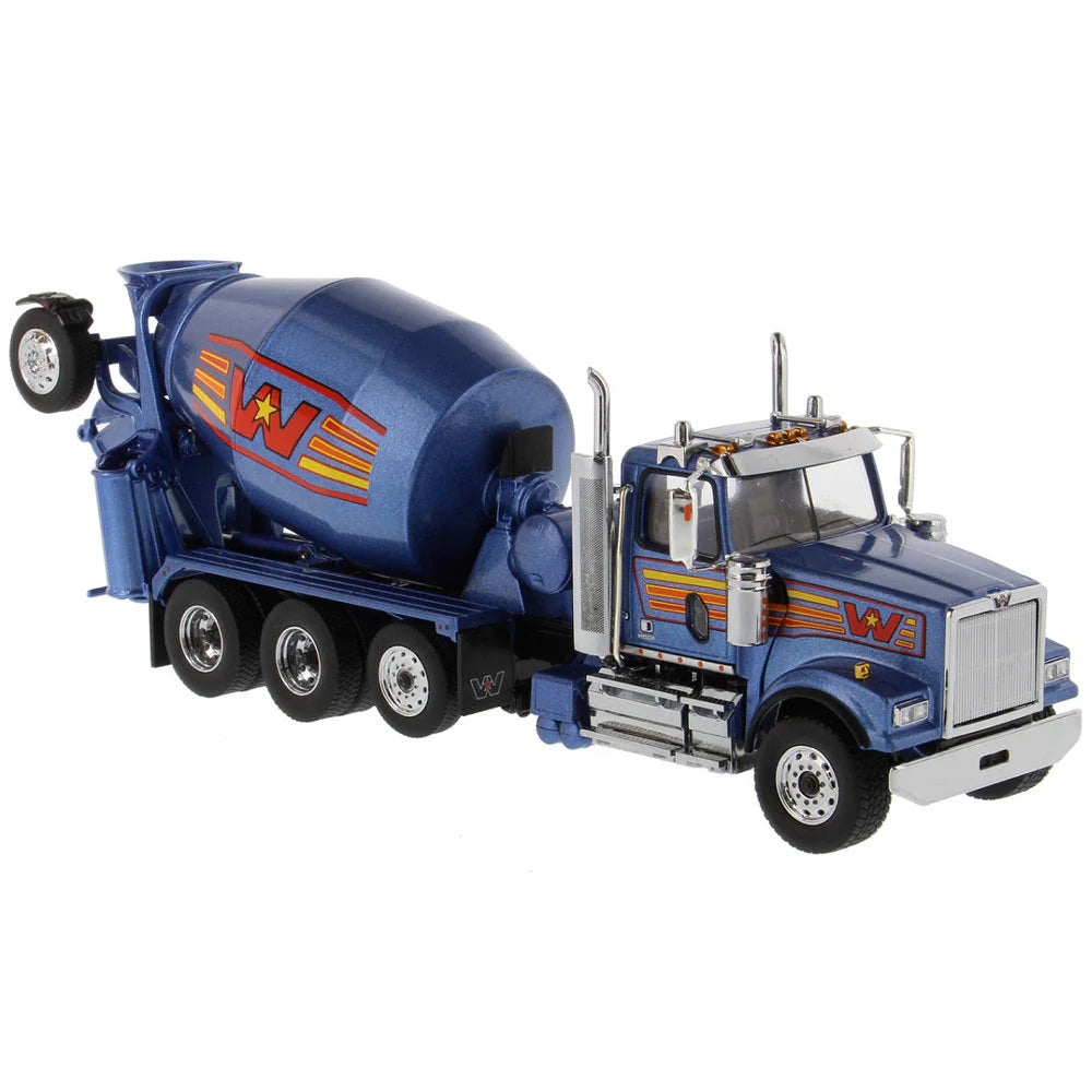 1/50 Western Star 4900 Blue Cab McNeilus Bridgemaster Concrete Mixer 71075