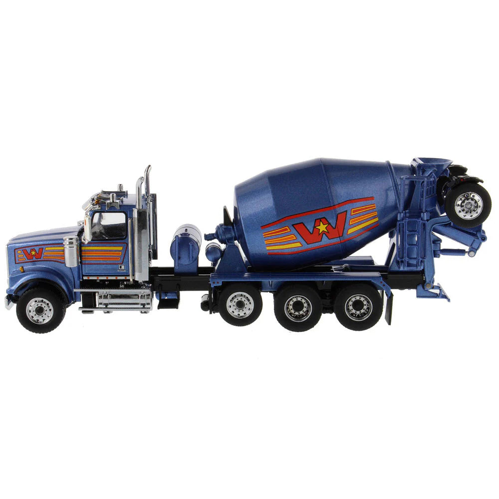 1/50 Western Star 4900 Blue Cab McNeilus Bridgemaster Concrete Mixer 71075