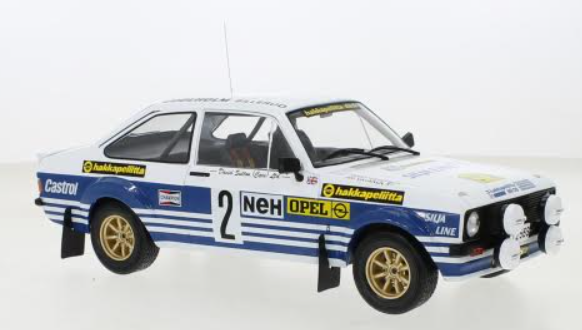 1/18 Ford Escort Mk2 RS 1800 #2 Rally Sweden "A Vatanen/T Harryman"