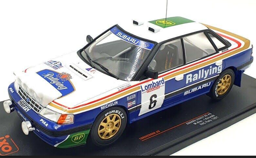 1/18 Subaru Legacy RS #6 RAC Rally 1991 "M Allen/I Kivim"