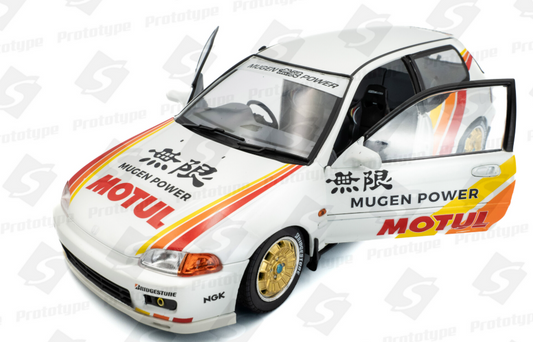 1/18 Honda Civic (EG6) Solido Works Mugen Racing 1992 White