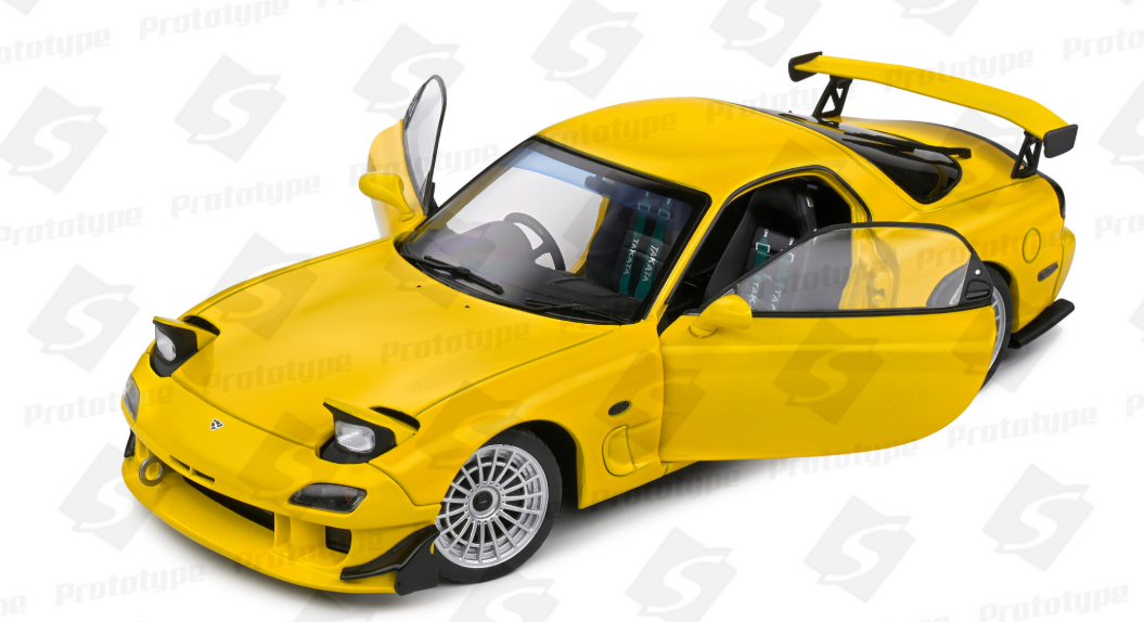 1/18 Mazda RX7 FD RS Street fighter 1994  yellow