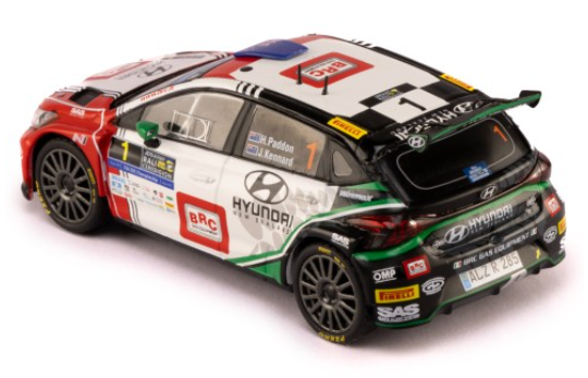 1/43 Hyundai i20 N Rally #1  Paddon/Kennard ERC Champions 2024 RAM952B