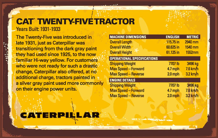 1/16 Cat 25 Track-Type Tractor