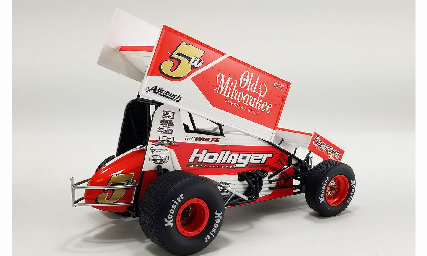 1/50 2024 #5w Old Milwaukee Sprint Car - Lucas Wolfe