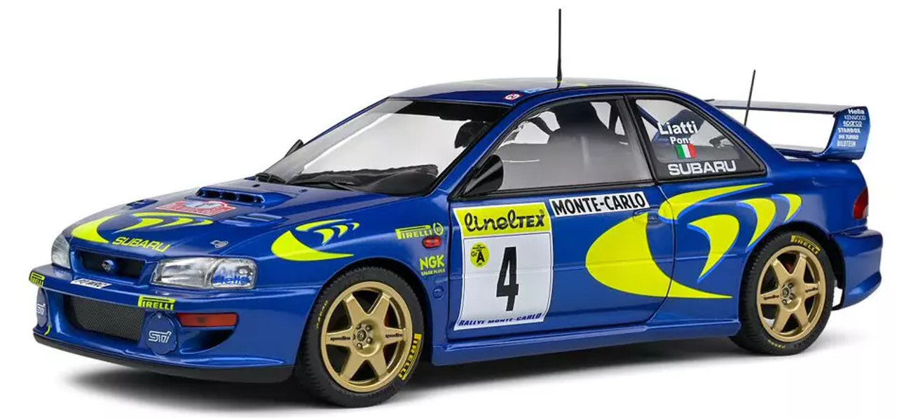 1/18 Subaru Imprezza 22b Blue #4 P Liatti - Rally Monte Carlo 1997