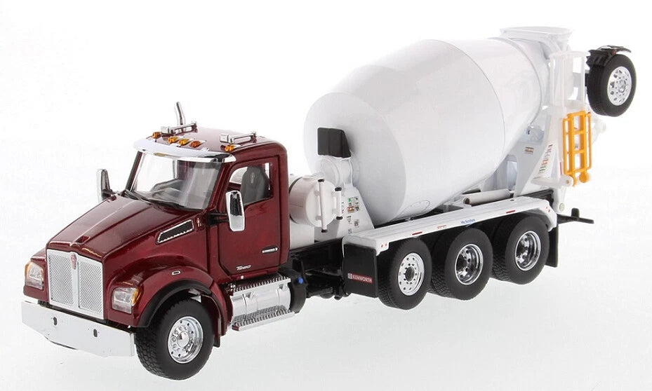 1/50 Kenworth T880 SBFA Red Cement Mixer McNeilus Bridgemaster Concrete Mixer 71062