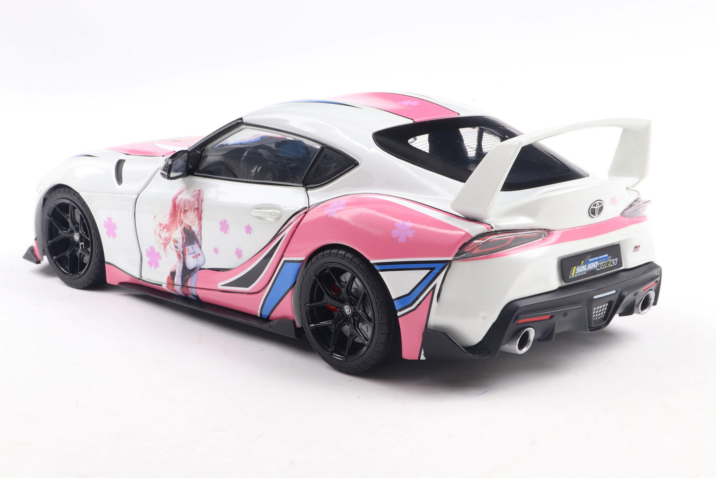 1/18 Toyota GR Supra 2024 Itasha Whiyte Solido Work