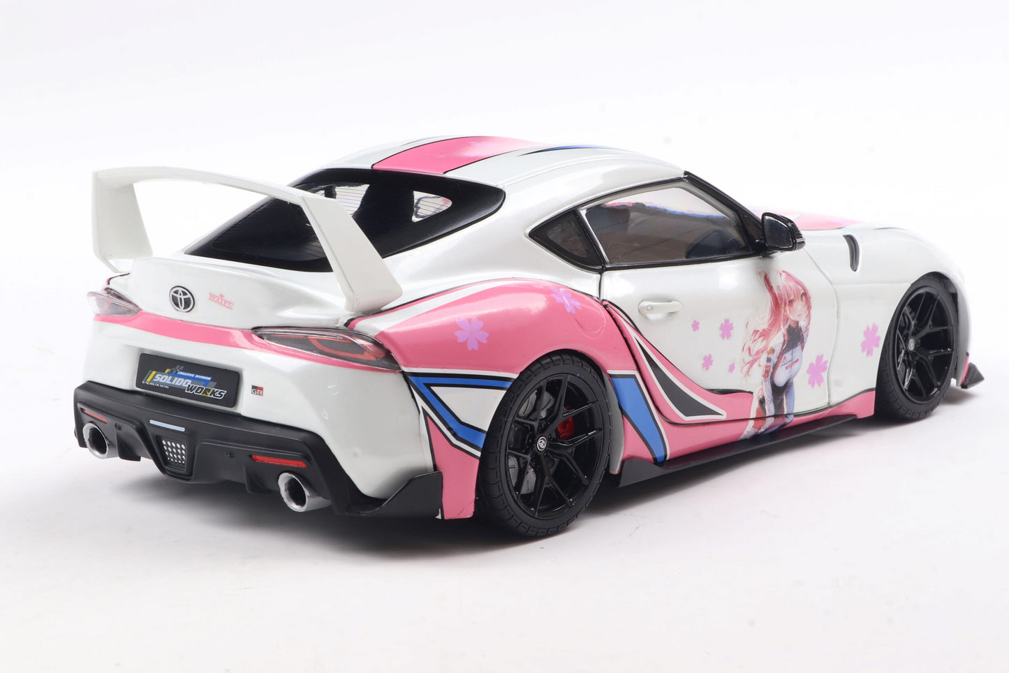 1/18 Toyota GR Supra 2024 Itasha Whiyte Solido Work