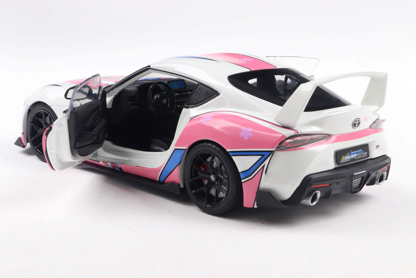 1/18 Toyota GR Supra 2024 Itasha Whiyte Solido Work