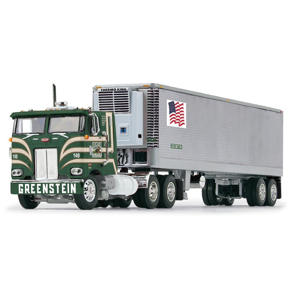 1/64 Greenstein Trucking Peterbilt 352 COE 86'' sleeper & 40 vintage trailer