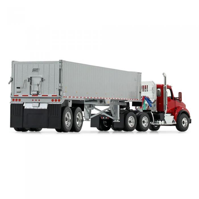 1/50 Kenworth® T880 with East® Genesis® End Dump Trailer Viper red/silver