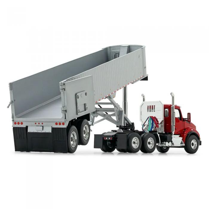 1/50 Kenworth® T880 with East® Genesis® End Dump Trailer Viper red/silver