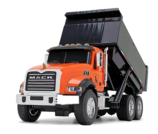1/24 Mack Granite ABS Dump Truck Lights & Sounds - Toy