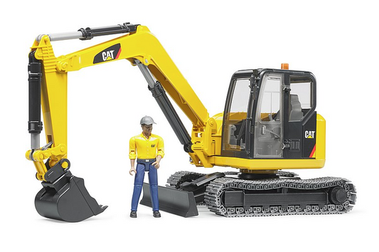 1/16 Cat Mini Excavator with Worker