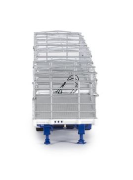 1/50 Freight Flat Top B-double White/Blue