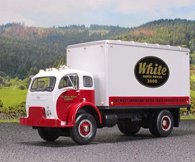 1/34 1953 White 3000COE with Delivery Van Body