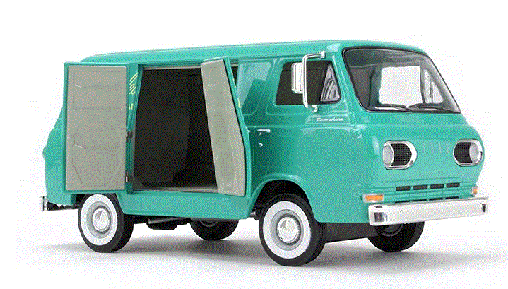 1/25 1960s Ford Econoline van Clean-rite Laundry and dry cleaners